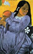 Paul Gauguin Woman with Mango oil painting reproduction
